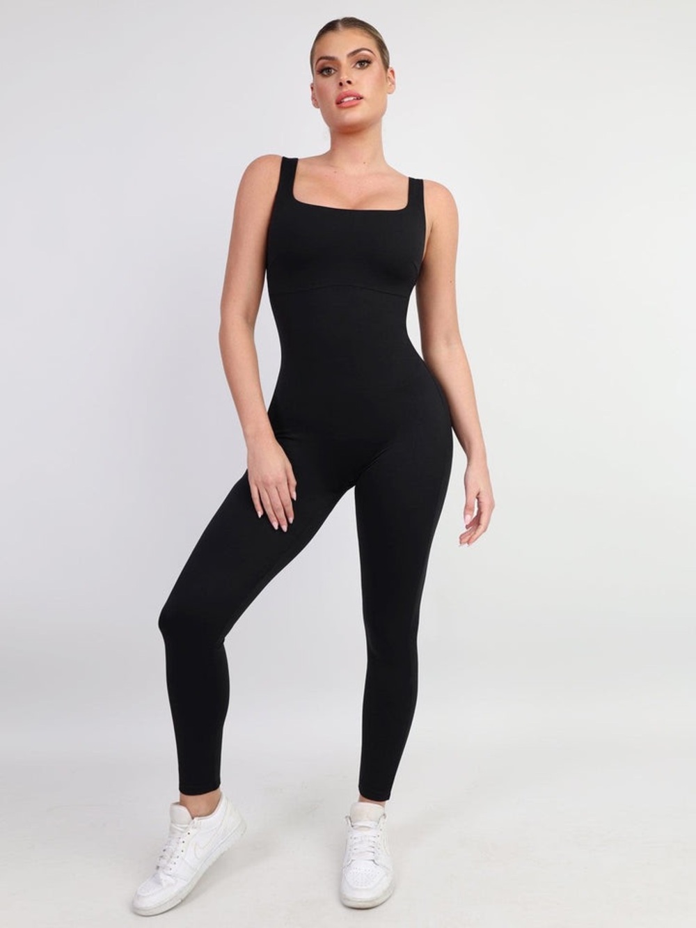 Popilush Shapewear Seamless Square Neck Tank Workout Jumpsuit – New with Tags